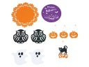 PRÍVESKY OZDOBY HALLOWEENSKÉ DEKORÁCIE 10 PRVKOV