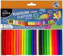 24 farieb Plastelína INTENZÍVNE FARBY SCHOOL NEON flexibilné KIDEA