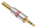 JACK konektor 3,5mm 3P TRS stereo HQ CHROME VITALCO