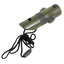 SURVIVAL TURISTICKÁ ZÁCHRANNÁ píšťalka DOMINATOR 6v1 S KOMPASOM A TEPLOMEROM