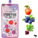 OWOLOVO SMOOTHIE ovocná pena bez cukru JABLKO Čučoriedková repa 250ml
