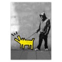 Samolepky A5 PION Žltý pes Banksy LOL