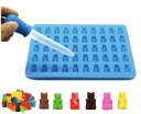 FORMULÁR SILIKÓNOVÁ FORMA MEDVEĎ ČOKOLÁDY PRRALINES ŽELÉ MEDVÍDKY MEDVÍDKY + PIPETKA