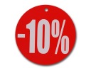ŠTÍTOK -10% KRUHOVÝ KRUH 24CM AKCIA TABULE