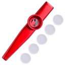 Červená KAZOO + MEMBRÁNA zdarma, flauta kazu