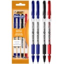 4ks x BIC Gel-ocity Stic gélové pero s jemným hrotom, rôzne farby