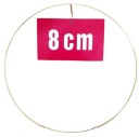 ZLATÝ prsteň/ráfik na lapače snov a makramé 8 cm