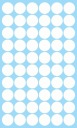 Nálepky CIRCLES Bodky 3cm 60ks Biele