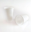 Biele plastové poháre 200ml - 100 ks.