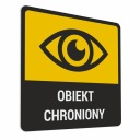 Nálepka - Chránený objekt - 10x10