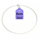 KOVOVÝ Prsteň PRE LAVAČOV SNÍV Prsteň MACRAME BIELY 6CM