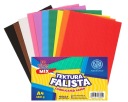 Dekoratívna vlnitá lepenka dvojvrstvová A4 10 farieb 160g Astra