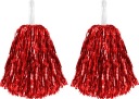 Červené pom poms CHEERLEADER CHEERLEADER 2 kusy