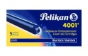 Dlhé modro-čierne kazety Pelikan (5 ks.)
