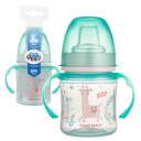 CANPOL STRIEBORNÝ TRÉNINGOVÝ hrnček Výlevka 120 ml 6+
