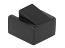 Prachovka na zástrčku RJ45/8P8C, čierna, 10 ks
