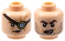 Lego New Head Light Nougat Head HP Mad-Eye Moody Eye 3626cpb3004