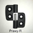 Plastový pánt 20x20 s oceľovým jadrom, pravý
