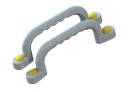 SLNKO - IHRISKO RÚČKY 240 mm - 2 ks SO SKRUTKAMI ŠEDÁ YE