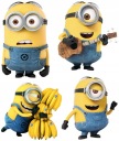 NÁLEPKY ROZPRÁVKOVÝCH MINIONOV NA BIELEJ FÓLII NA NÁSTENNÝ NÁBYTOK