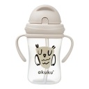 AKUKU HRNKOVÁ FĽAŠA S VÝSUVNÝMI SLAMINÝMI RÚČKAMI 300ML