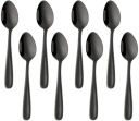 Plastové LYŽIČKY CUTLERY black finger food 50 ks