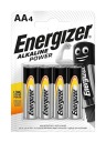 4x ALKALICKÉ BATÉRIE ENERGIZER NAPÁJANIE ALKALICKÉ BATÉRIE AA LR6