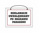 Laminátová doska PRIJÍMAME REKLAMÁCIE - A5