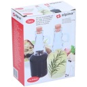 SKLENENÁ FĽAŠA S KORKOM NA OLIVOVÝ OCOT 250ML 2KS