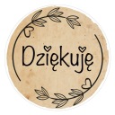 ĎAKUJEM nálepky ručná práca dovolenka balíky poštovné ďakujem 48 kusov