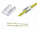 Priamy konektor pre 8mm COB LED pásiky, jednoduchý konektor, rýchla inštalácia