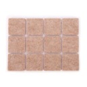 Samolepiace podložky pod nábytok 30x30mm, 24 ks.