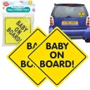 Prísavka do auta Reflexná nálepka Baby on Board Child 2 ks