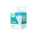 LED žiarovka GU10 3W = 25W 230V 4500K 100° 245lm F