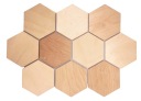 Šesťhranná základňa na decoupage 10cm/3mm - 10 ks