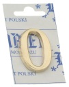 MOSADZNÉ ČÍSLO 5cm SAMOLEPIACIE DVERE ČÍSLO 0
