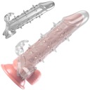 Zahusťovací návlek na penis s obohatením - erekčný krúžok