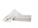 Zips, POSUVNÝ, KOCKÝ, 60 cm, veľkosť 5, BIELY