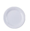 Biele papierové taniere 18cm narodeninové biele