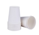BIELY narodeninové papierové poháre 220ml párty BIELY