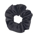 Gumičky do vlasov čierny saténový scrunchie boho matný froté satén
