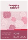 HAPPY COLOR BLOCK DECO 170g 20 A4 RUŽA RUŽOVÁ ČERVENÁ