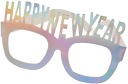 Šťastný nový rok papierové okuliare 4 ks.