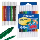 Colorella Duo popisovače 2v1, 10 ks PELIKAN