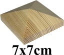 baldachýn striešky na 7cm drevenom stĺpiku - pyramída