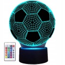 LED FUTBALOVÁ NOČNÁ LAMPA S 3D DIAĽKOVÝM VÝKONOM