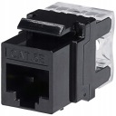 Keystone LAN RJ-45 CAT.5E zásuvkový modul, čierny