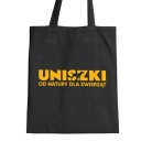 Opätovne použiteľná ekologická NÁKUPNÁ TAŠKA UNISZKI čierna