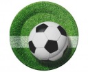 Papierové taniere na futbal, 18 cm, 6 ks