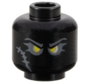 Lego New Head Black Head Demon rm042 Grimspawn 28621pb0110